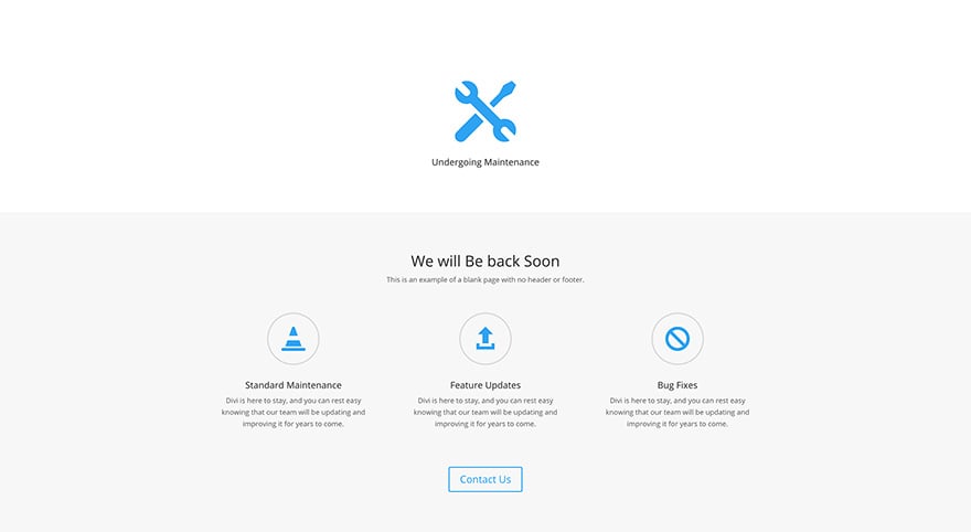 Perfect way to notify visitors of your site with this template