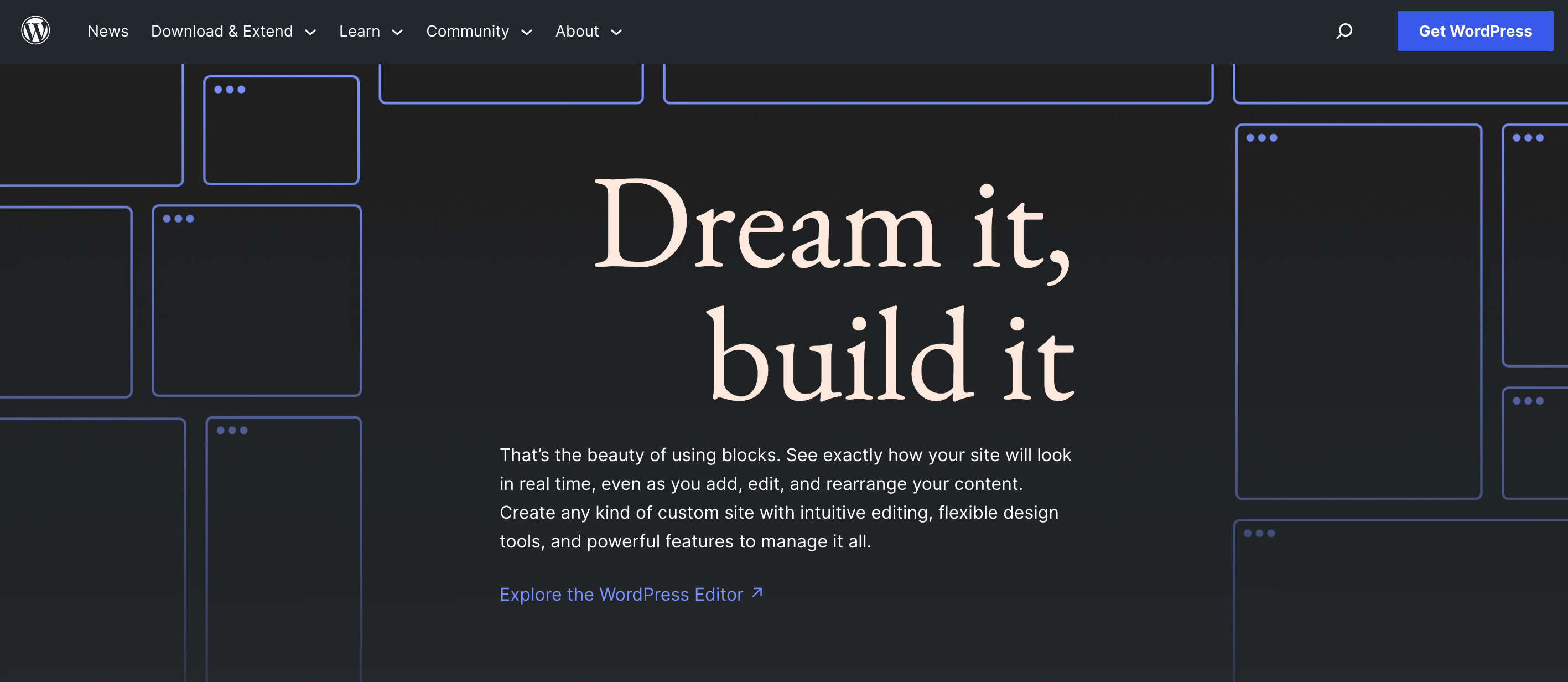 They claim that WordPress powers 43% of the internet.