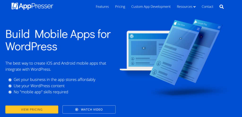 mobile sites with AppPresser