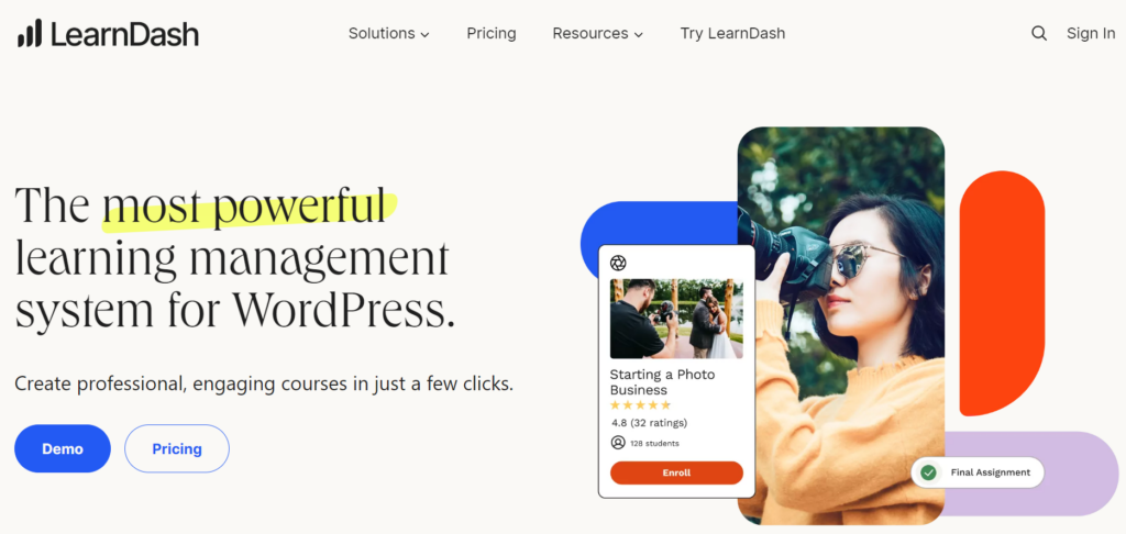 Sell your online course with LearnDash, 