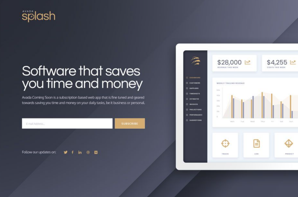 Product launch coming soon page